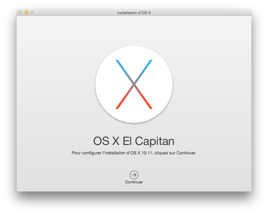 Créer un disque d’installation El Capitan