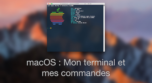 macOS : Mon terminal et mes commandes