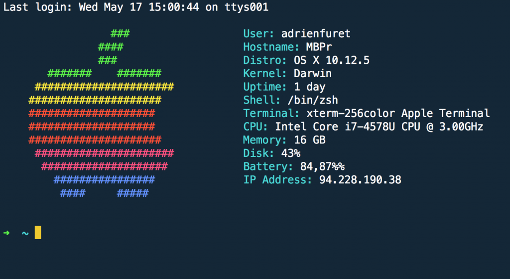 Mon terminal